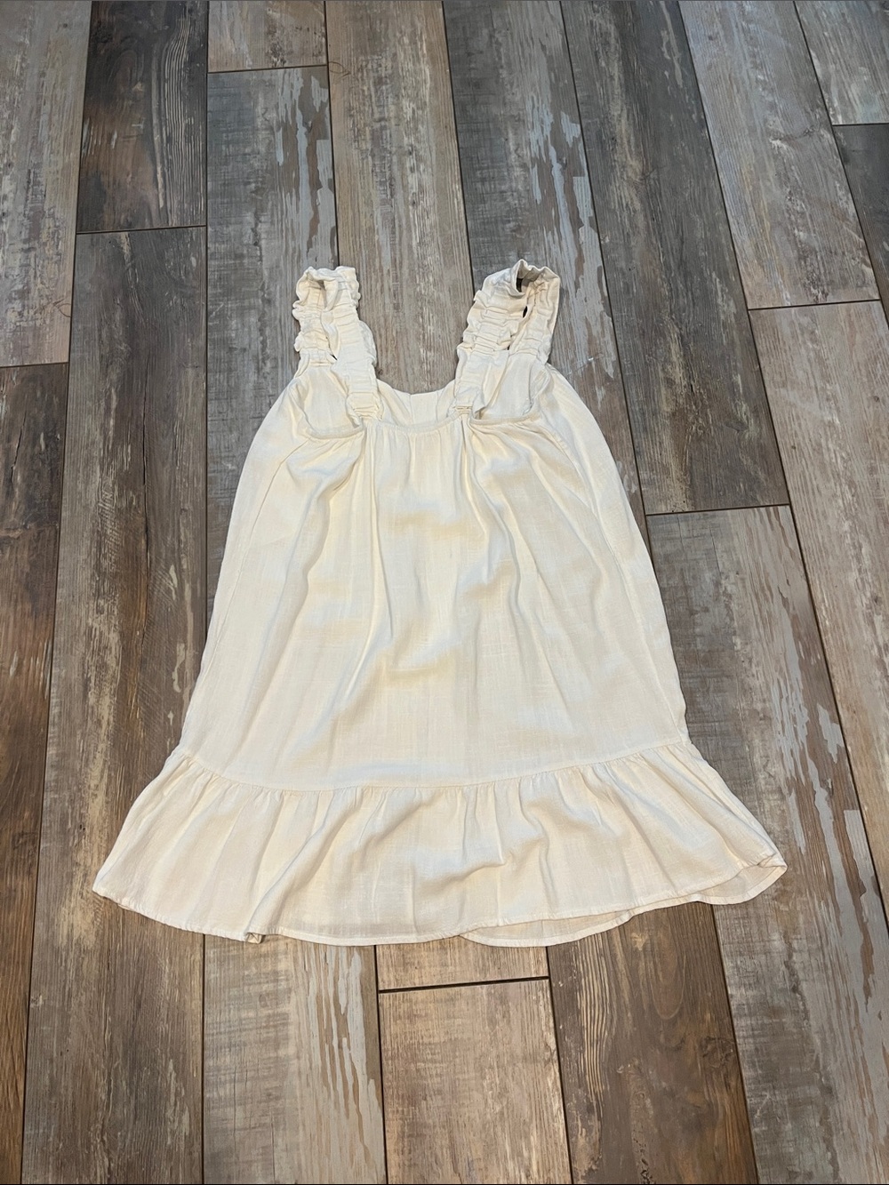 White Ruffle Strap Sundress - Picture 9 of 9